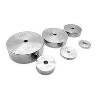 Bloc de poids standard M1 1kg2kg3kg500g100g Méthode d'étalonnage circulaire de poids perforé en acier inoxydable (couleur : 10 g)