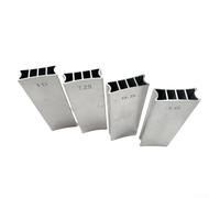Bloc de ponçage à deux voies en aluminium pour nivellement des frettes de guitare et basse conçu pour les luthiers (9,5 20)