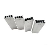 Bloc de ponçage à deux voies pour nivellement des frettes avec construction en aluminium pour guitare et basse (10 14)
