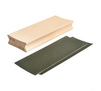 Bloc de ponçage bidirectionnel pour guitare et basse - Outil de luthier en bois pour nivellement et chantournage, double taille 12/16 et 9,5/20 rayons avec papier de verre (10 17)