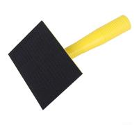 Bloc de ponçage d'angle en demi-cercle de 22,9 cm, support de papier abrasif pour cloison sèche rouge avec poignée ergonomique pour bords de mur et de plafond, lissage des zones difficiles à atteindre