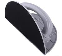 Bloc de ponçage d'angle en demi-cercle, support de papier abrasif pour cloison sèche avec poignée ergonomique pour murs et plafonds, rouge (A)