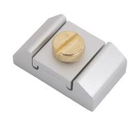 Bloc de ponçage en aluminium avec support sécurisé pour le meulage des bords, le polissage et la finition - Compatible avec les feuilles de papier abrasif standard, argenté (C)