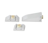 Bloc de ponçage en aluminium avec support sécurisé pour le meulage des bords, le polissage et la finition - Compatible avec les feuilles de papier abrasif standard, argenté (D)