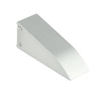 Bloc de ponçage en aluminium avec support sécurisé pour le meulage des bords, le polissage et la finition - Compatible avec les feuilles de papier abrasif standard, argenté (A)