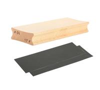 Bloc de ponçage en bois givré pour guitare basse - Bloc de ponçage pour rayon de guitare - Outil de nivellement des frettes avec papier de verre