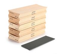Bloc de ponçage en bois pour frettes de guitare avec faces à double rayon supportant les combinaisons de rayons communs utilisées dans les instruments modernes et vintage (7.25 15)
