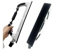 Bloc de ponçage flexible réglable 70 x 400 mm, ponceuse manuelle en ABS avec poignée confortable pour façonnage précis du bois et du métal, s'adapte au papier abrasif Longboard pour une utilisation