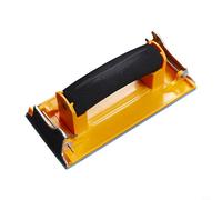 Bloc de ponçage manuel avec prise en main confortable et clips métalliques pour un maintien sûr du papier de verre, construction en mousse plastique durable pour le ponçage des cloisons sèches, bois