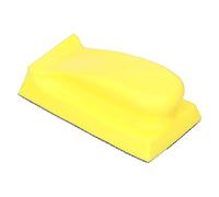 Bloc de ponçage manuel, tampon de ponçage rectangulaire en mousse PU avec surface auto-adhésive, outil de polissage 135 x 70 mm pour la finition du bois, de la peinture et du