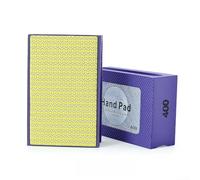 Bloc de ponçage portable en éponge émeri - Outil de meulage humide et sec pour carrelage, marbre, verre - Ensemble de tampons en mousse abrasive incurvée - Kit de restauration du bois et du métal