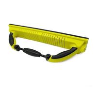 Bloc de ponçage réglable pour polissage de peinture de voiture et raclage de remplissage - Planche ergonomique avec prise en main sûre pour bois, mur, élimination de la rouille - Jaune - 40 x 7 cm