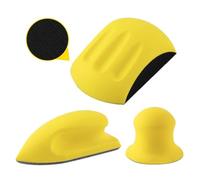 Bloc de Ponçage,Zliger 3 pièces Cale à Poncer Auto-Agrippante Support de Disques de Ponçage Bloc de ponçage manuel carré pour Cale a Poncer Carrosserie, Artisanat,Travail du Bois