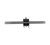 Bloc de positionnement à angle droit avec règle graduée en acier de 300 mm pour une précision dimensionnelle dans les tâches de menuiserie (B)