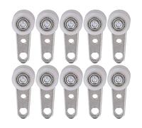 Bloc de poulie à palier en nylon en acier inoxydable | 19 mm de diamètre 44 mm Longueur pour les portes coulissantes/systèmes de fenêtre/armoires | Ensemble de remplacement de