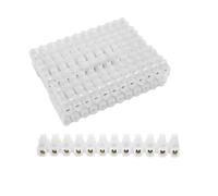 Bloc de raccordement semi-transparent 20 A/14 mm², 12 jetons, flexible et facile à couper pour connexions électriques.