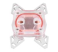 Bloc de Refroidissement par Eau CPU G1/4 "" Filetage Ordinateur PC Bloc de Refroidisseur d'eau CPU Bloc d'eau à Base de cuivre Rouge pour AMD AM4 (cuivre Rouge + Pom + Acier)