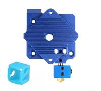 Bloc de refroidissement pour extrudeuse Aero V6 Hot End, 1 filament de 75 mm à courte portée avec fabrication CNC pour une meilleure stabilité d'impression (bleu)