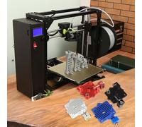 Bloc de refroidissement V6 pour extrudeuse Aero avec 1 filament de 75 mm, optimisé pour une alimentation à courte portée et une impression améliorée (argenté)