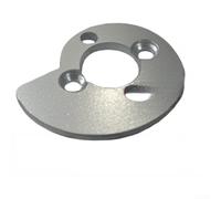 Bloc de réglage de tendeur de tronçonneuse électrique pour tronçonneuses de 20, 25, 30, 50, 40 cm - Partie de tension de chaîne en alliage pour une installation facile - Argent (A)