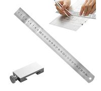 Bloc de règle en acier réglable - Localisateur de gravure pour charges , outil de mesure pour le travail du bois | Jauge de fixation de précision avec scénarios DIY