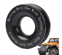 Bloc de réinitialisation Snatch Block - Rouleau de treuil en alliage d'aluminium de 41000lbs Conception antirouille | Anneau de remorquage robuste pour camion de dépanneuse tout-terrain SUV