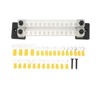 Bloc de répartition électrique 24 bornes 150A 1248V avec couvercle pour voiture campingcar bateau yacht et fourgon