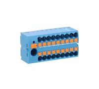 Bloc de répartition PTFIX 6/18X2,5 BU bleu BEA 3273376