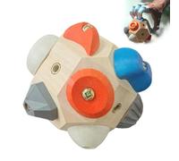 Bloc de Rocher Fabriqué À la Main, Force de Construction Et Précision 3D Boulder Block Rock Rock Training Balls Balles d'escalade en Bois, Cadeaux pour Les Grimpeurs de Roche Force À la Main