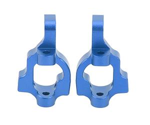 Bloc de roulettes de voiture RC en alliage d'aluminium, 2 pièces, support de moyeu C, pièces de rechange pour LOSI 1/10 22S 2WD (Bleue)