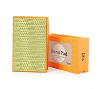 Bloc de sable avec éponge émeri élastique et options multi-grains 60, 100, 200, 400 pour meulage, polissage et raffinement à main (grain 100)