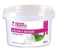 Bloc de savon transparent graine creative 500g micro ondes
