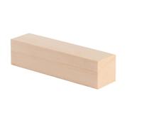 Bloc de sculpture en tilleul, cube bois massif naturel non fini, bricolage, artisanat, portable, fournitures d'art for débutants et experts Blocs De Sculpture En(1pcs)