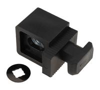 Bloc de serrage Vario 25, rainure 10, type B, plastique PA renforcé de fibre de verre, dimensions de la grille 45 mm, rotatif