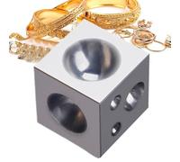 Bloc de sertissage 17 degrés Outils de fabrication de bijoux | Bloc de lunette ronde avec trou pour collier pendentif travail du métal projet d'art orfèvres
