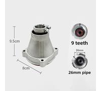 Bloc de sortie de rechange pour débroussailleuse avec tige de 26 mm et 28 mm, offrant des configurations de 7 et 9 dents pour les applications de coupe de jardin (28,9)