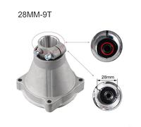 Bloc de sortie pour débroussailleuse 7 dents et 9 dents, ouverture de 26 mm et 28 mm, matériau en alliage d'aluminium (28 mm-9T)