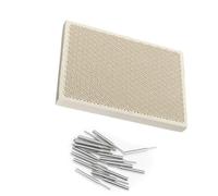 Bloc de soudure en céramique haute température avec structure en nid d'abeille et aiguilles en acier inoxydable - 135 mm x 95 mm x 13 mm for projets de bricolage