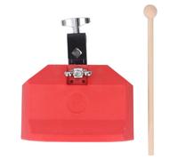 Bloc de tambour musical, bloc de percussion latine avec en bois et support de montage pour support de cowbell, construction en plastique dur pour un son clair et percutant