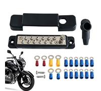 Bloc de terminaison, adaptateur de guide de puissance à 12 positions avec couverture, bandes terminales électriques, pour voitures, bateau, voiture, camping-car, batterie audio