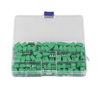 Bloc de terminaux à vis en laiton, broche de 5 mm, connecteur de câblage pour montage sur PCB, blocs de terminaux 2P et 3P pour projets électriques, série KF128 avec boîtier ignifu