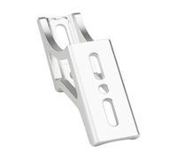 Bloc de Transport Avant pour vélo Pliant, 3 Trous, Adaptateur de Nez de Cochon en Aluminium, Tige de Selle réglable en Hauteur avec Support de Sac Extensible (Argent)