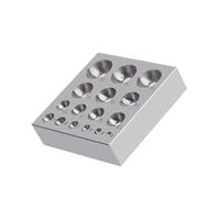 Bloc de trempage carré en acier pour fabrication de bijoux - Plaque d'estampage de texture en acier - Outil de polissage de bijoux