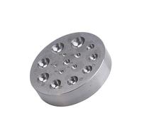 Bloc de trempage carré en acier pour fabrication de bijoux - Plaque d'estampage de texture en acier - Outil de polissage de bijoux