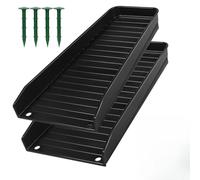 Bloc de tuyau de descente en PVC pour extension de gouttière, séparateur de débit d'eau de pluie avec design bosse, comprend des clous de sol et une plaque d'adaptation pour le drainage du toit