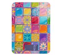 Bloc de verre coloré à motif floral facile à nettoyer pour les voyages, 5 kg/5 g, balance alimentaire avec 4 unités pour la fabrication de savon et d'épices (piles non incluses)