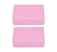 Bloc de Yoga 2PCS, Bloc de Yoga Rose avec Blocs de Mousse EVA Haute Densité Surface Antidérapante pour Yoga Pilates Méditation