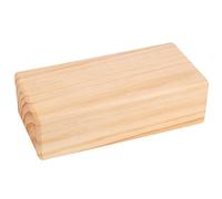 Bloc de Yoga en Bois Massif à Bords Arrondis pour Équilibre | Surface Texturée et Lisse, Soutien Stable sans Déformation, pour Yoga Restauratif, Étirements, Mains et Genoux