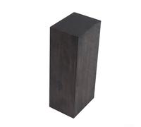 Bloc d'ébène vierge noir en bois d'ébène avec poignée de sculpture musicale 120 x 40 x 50 mm (1 pièce)