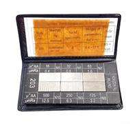 Bloc d'échantillon de comparaison de rugosité extérieure avec 6 méthodes de traitement pour tour, fraisage et meulage, Ra 0,05-12,5 mm, 45 carbone S (meulage externe)